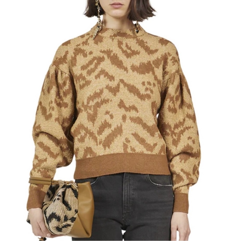 Brown Patterned Sweater